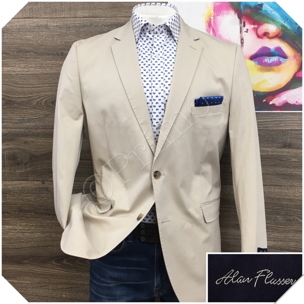 Alan Flusser Beige Sport Coat